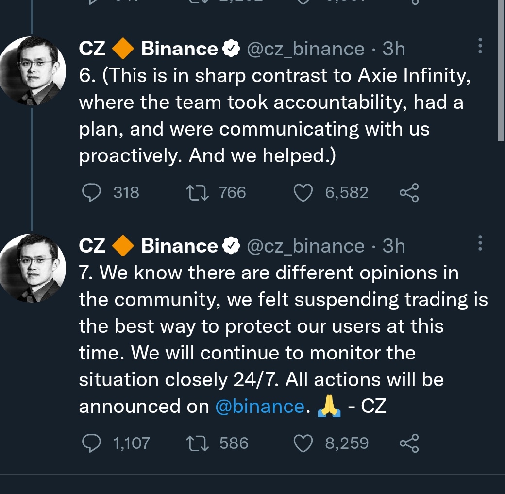 pushpendrakum's tweet photo. Huge communication gap. 

This tweet means #LUNA founder is not doing any discussion with Binance.

$luna $ust https://t.co/CDu232npwc