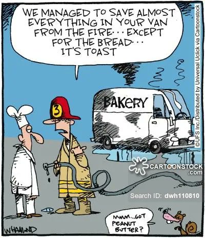 FCSFireLTD's tweet photo. #FireCodeFriday!!! Well, at least he can make croutons. #FireSafety #JokeoftheDay #FridayFeeling https://t.co/2BES54ibZ3