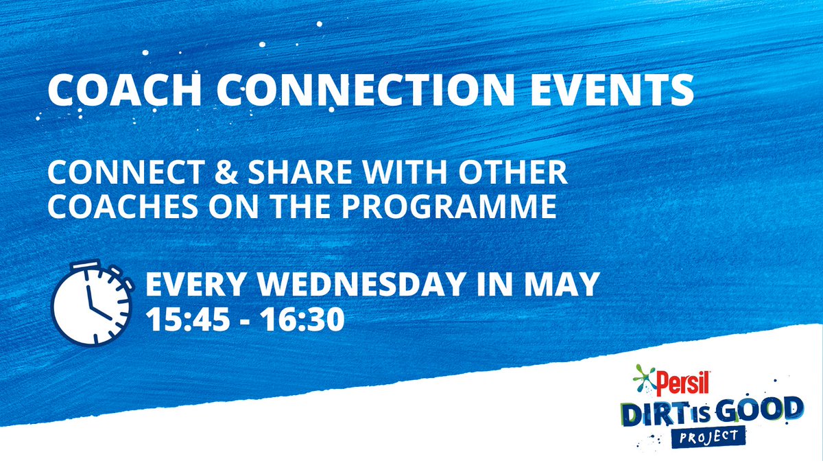 📣 Come along to our Coach Connection event this Wednesday @ 15:45-16:30! Meet other Coaches, discover best practices and top tips, learn how to use online resources and have your questions answered ✅ Register: bit.ly/dig-coach-conn… #DirtIsGoodProject