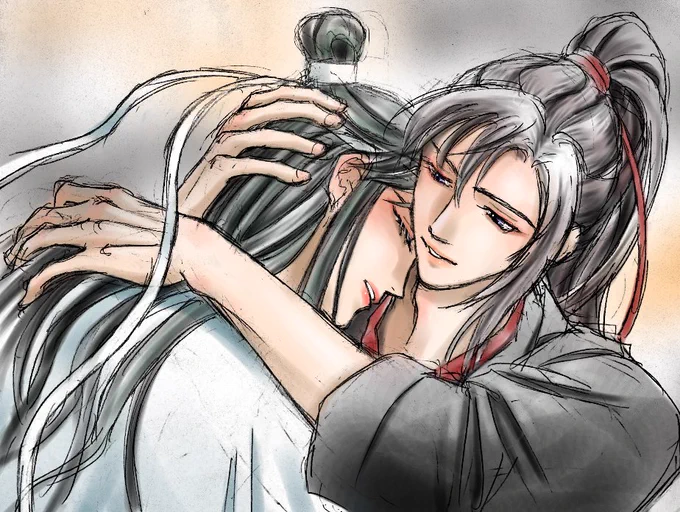 「君を愛している」
「うん!」
…の「!」が可愛いと思いません??
#魔道祖師 #mdzs
#忘羨 #一日一忘羨 