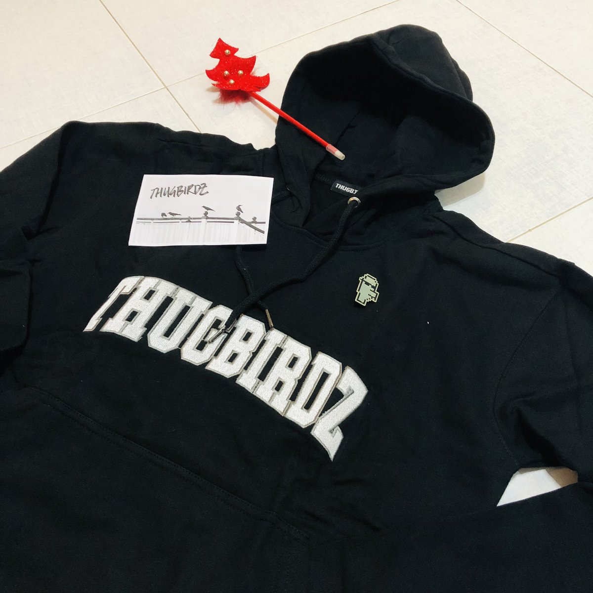irislxy8's tweet photo. Yay! I just received my #thugbird. Caw caw! โค๏ธ thanks #thugdao https://t.co/gxIPujLuxA