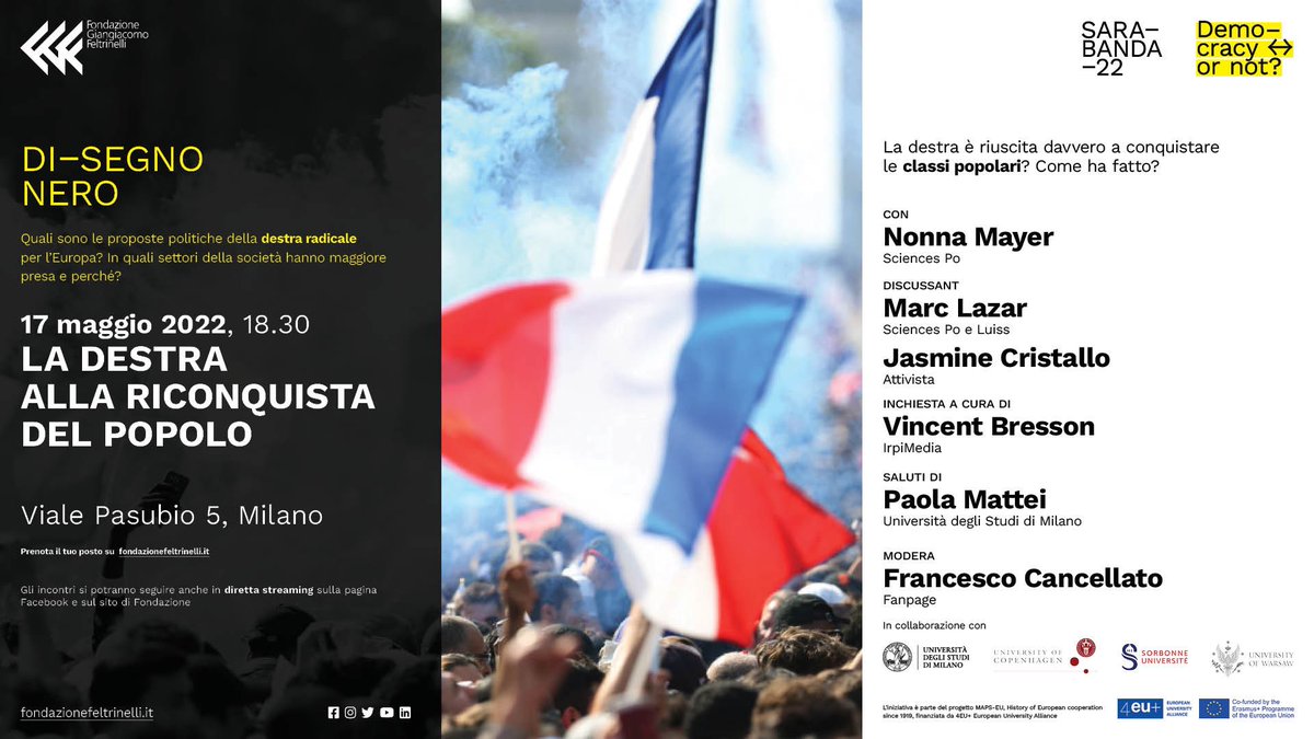 Not to be missed tomorrow: is the radical right gender gap closing? 
A reflection on Italy and France with great speakers in Milan and online streaming👇
@paola_mattei38 @FondFeltrinelli 