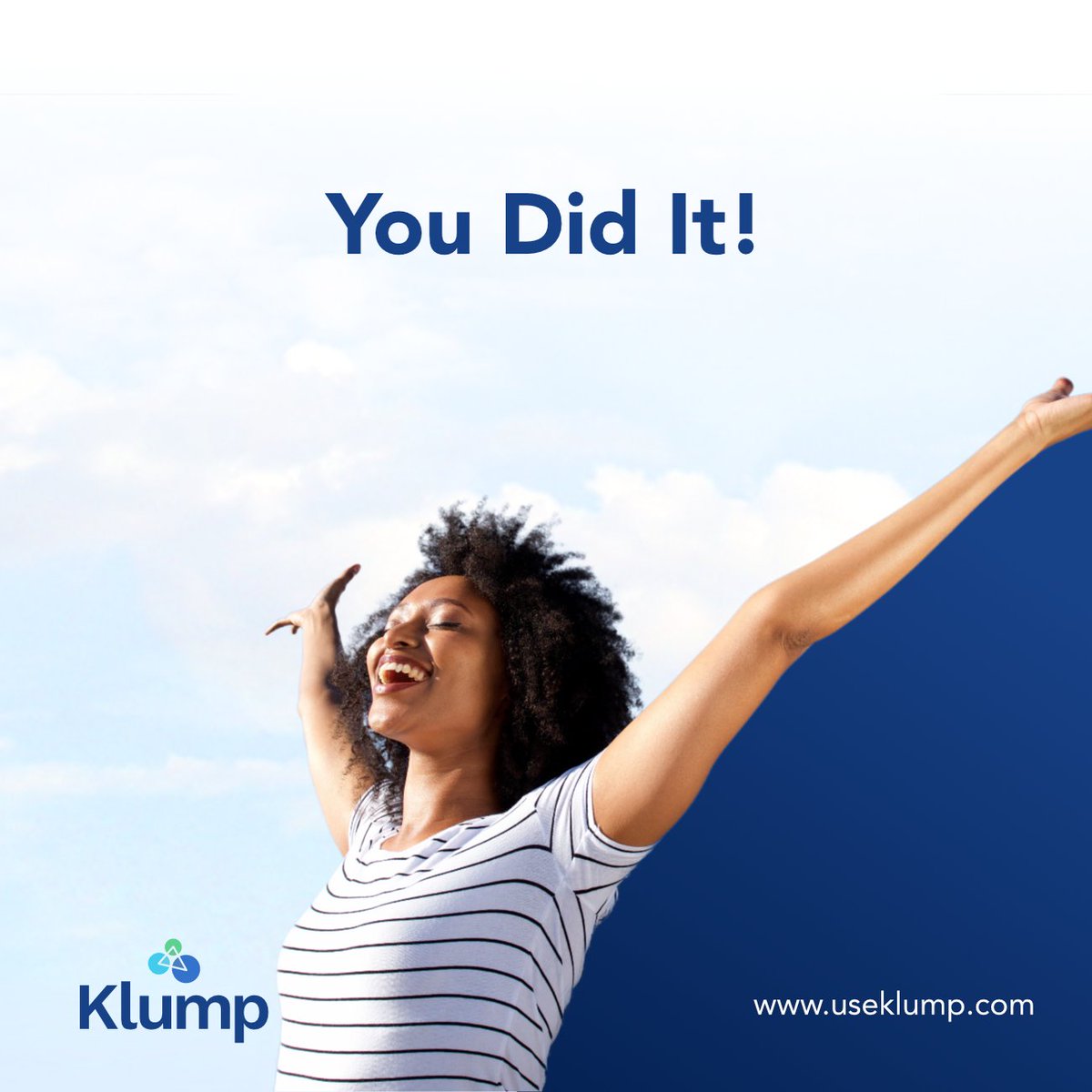 UseKlump's tweet photo. Hurray, you made it to another Friday... great job.
Now, loosen up. It is going to be a weekend of ease.
#useklump #livetheeasylife #TGIF https://t.co/CuXrUJA08O