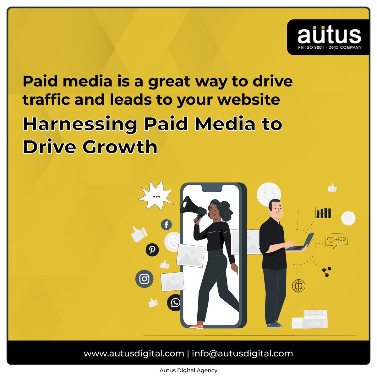 AutusDigital's tweet photo. Most #marketers have heard of the term "paid media," but not all are sure what it means. #Paidmedia is a type of marketing that involves paying to have your ad shown through an #online channel. 
It allows you to target a quality #audience and measure your real-time insights https://t.co/Wb0px1BpVT