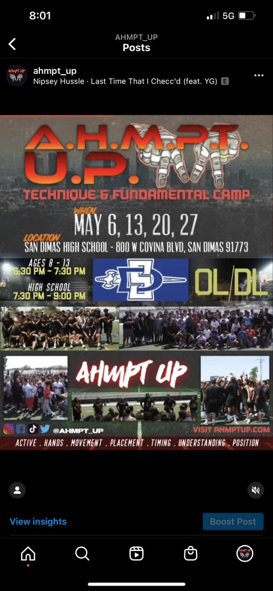 AHMPT_UP's tweet photo. Friday night under the lights❗️
⚠️Free Camp⚠️ for OL/DL
.
.
Follow us on IG for weekly updates‼️ 
.
.
#Ahmptup #CaliforniaChapter #OL/DL #NationOfTechnicians #FreeWork https://t.co/b4x9MHAcoO