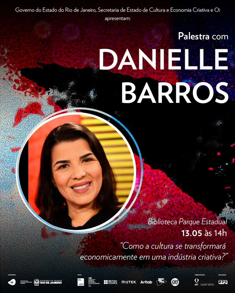 A Secretária de Cultura do Estado do Rio de Janeiro estará na Biblioteca Parque Estadual às 14h.

Danielle Barros é mestranda em Educação no Campo pela UFRRJ, também atuou no estado do RJ como Delegada Federal de Desenvolvimento Agrário.

A entrada é GRATUITA!