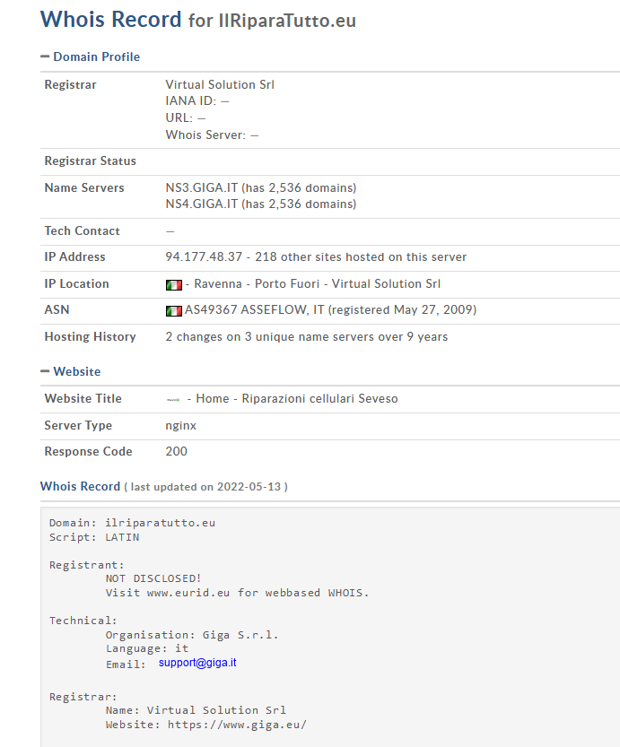 JAMESWT_WT's tweet photo. @Slvlombardo @AntSagliocca @FBussoletti @guelfoweb 2/2 #Emotet  #heodo #epoch4
s//ikbenpink.]be/cgi-bin/BqktrNSbby9ohP3rxVA/
#compromised #italy
👇👇👇 AS49367 @seflowit
ilriparatutto.]eu/tmp/ri8HKij3z0YO1RKHzbc/
cc @csirt_it @AgidCert https://t.co/0HzgSawXB0
