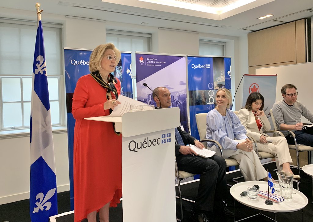 QuebecUK's tweet photo. What a great event!
This morning #Québec’s Minister for @tourisme_quebec @caroaubureau explained how collaborations have allowed Québec to position itself as a #sustainable and #attractive destination meeting the high expectations of travellers.

Thank you to all participants! https://t.co/VtdAx5ebCx