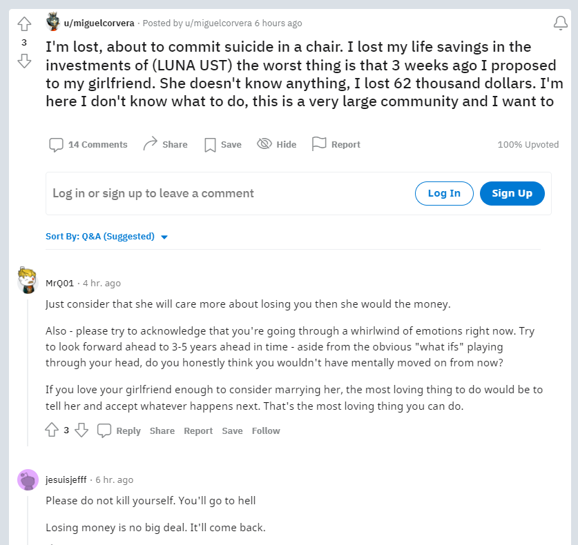 usern4meth's tweet photo. It's hard, but don't kill yourself please.

#Cryptocrash #LUNA #lunacoin https://t.co/viw1P9Zx5g