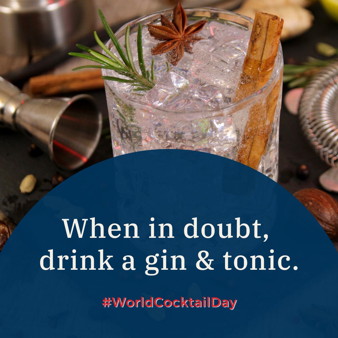 Today is #WorldCocktailDay! How will you celebrate? The classic G&T, or perhaps a Pimm's Cup? Speaking of #Cocktails, don't forget to register for next week's Business & Banter: babcga.org/event-4822816