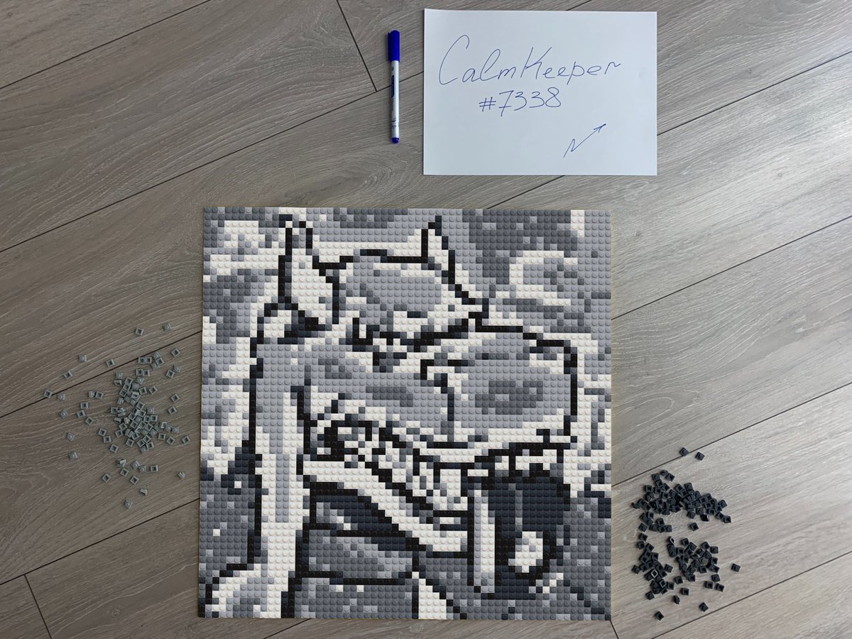 Calmkeeper7338's tweet photo. Introduce my new pixel lego art for this unbelievable project!
@AnnoyedRexClub @GhooricNFT https://t.co/pHQ8RYlCI3