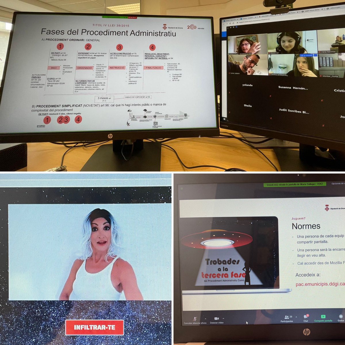 meritxellvargas's tweet photo. Quina bona estona amb #emunicipis #esetAOC donant pinzellades de procediment #LPAC, #backofficeadministratiu amb treballad@s municipals i una maravillosa “marciana” #infiltrar_seAP #mutandoADN https://t.co/nzhpKy4qXX