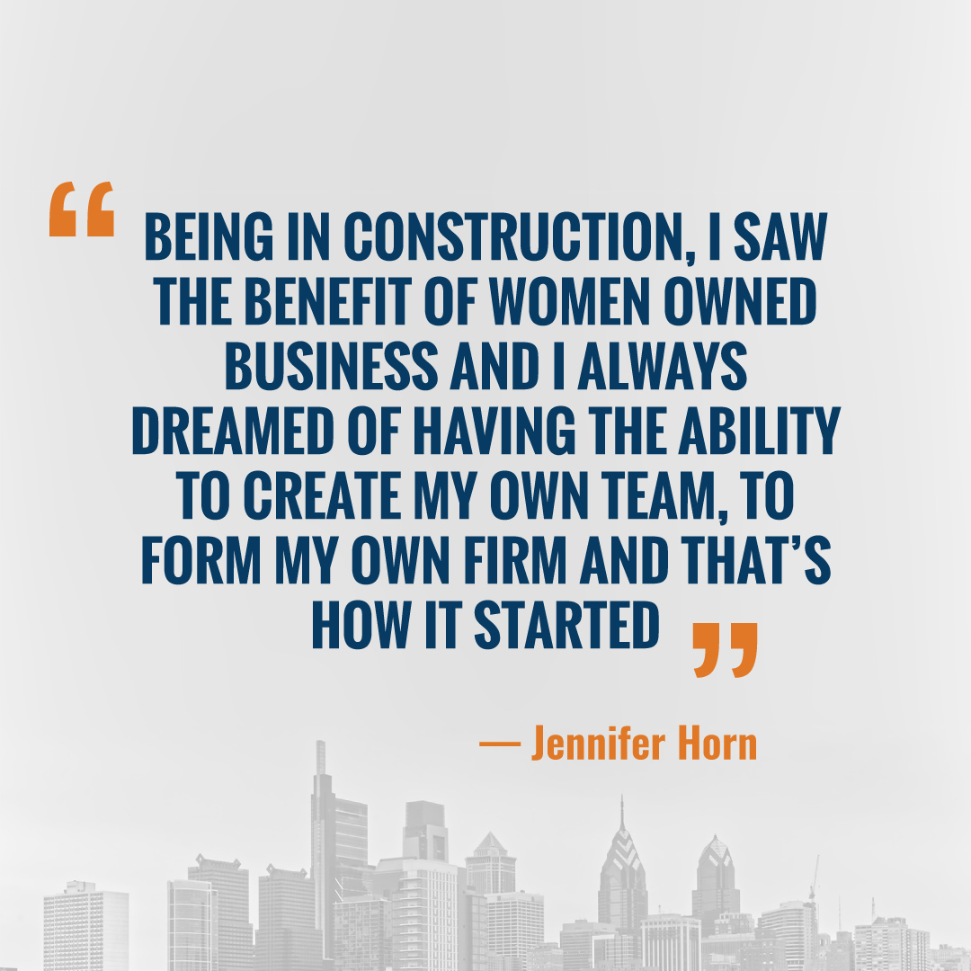 Taking on the challenges of a male-dominated industry &amp; exceeding expectations every step of the way. We’re proud to be a woman-owned business led by Jennifer Horn, a PA “Super Lawyer” for the last 5 years &amp; widely regarded as the Philadelphia area’s expert in her field.