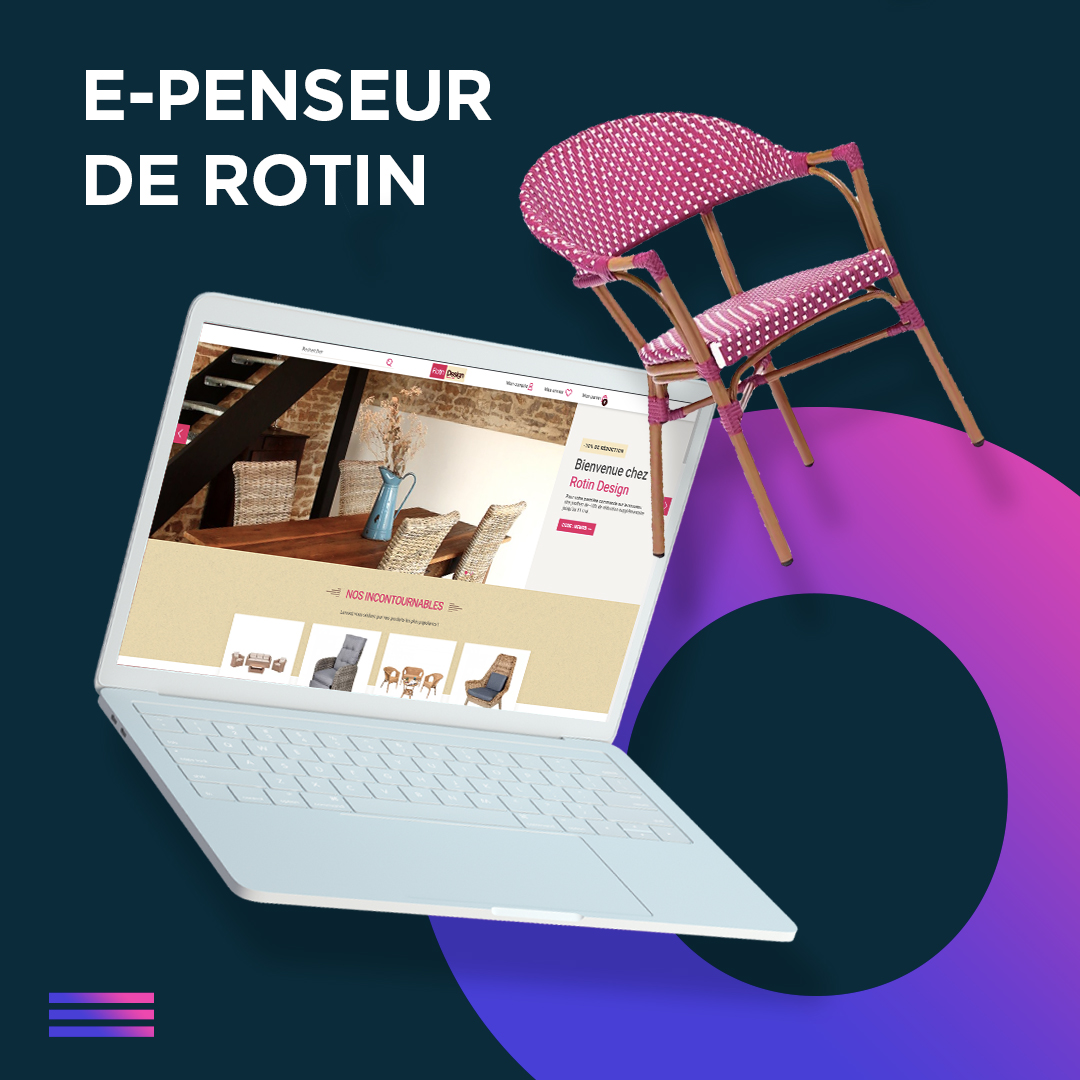 byperiscope's tweet photo. 📲🍾 Nouvelle mise en ligne ! Pour les amoureux du mobilier design, notre nouveau site pour Rotin Design est ici ➡️ https://t.co/JUBCNoetXn https://t.co/PZEx9BOg3Y