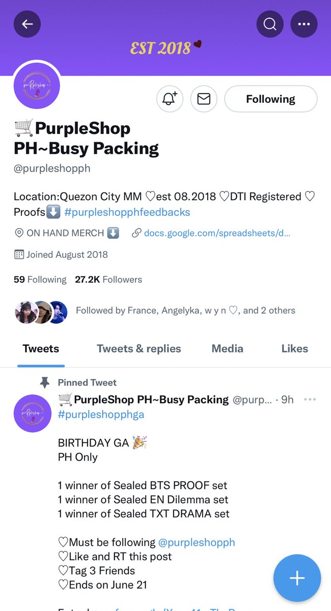 TanyaaaaG's tweet photo. @purpleshopph @katrina_gasacao @allyriveraaa @MoiraaCruz https://t.co/ERCKJVoaij