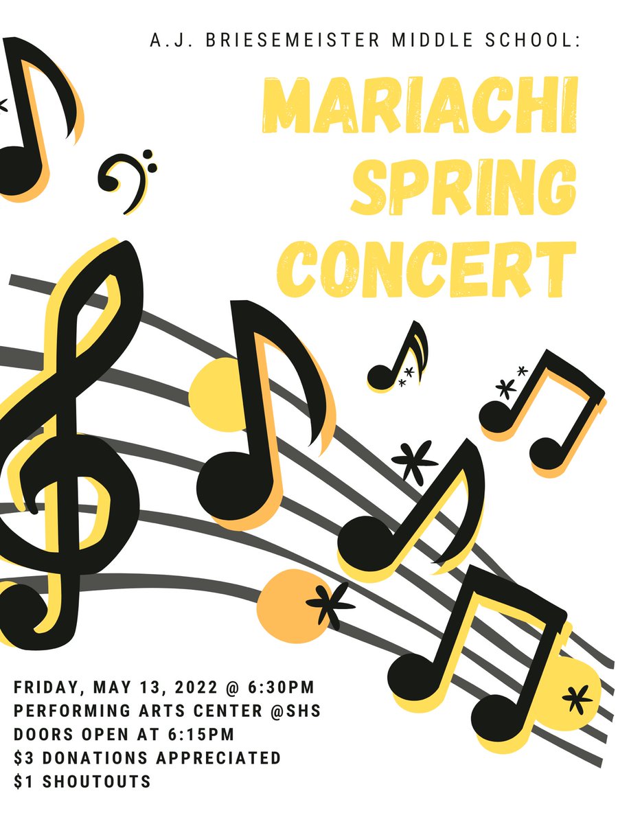 SeguinFineArts's tweet photo. Tonight at 6:30 pm! 🎶 https://t.co/Ca0jmat5sv