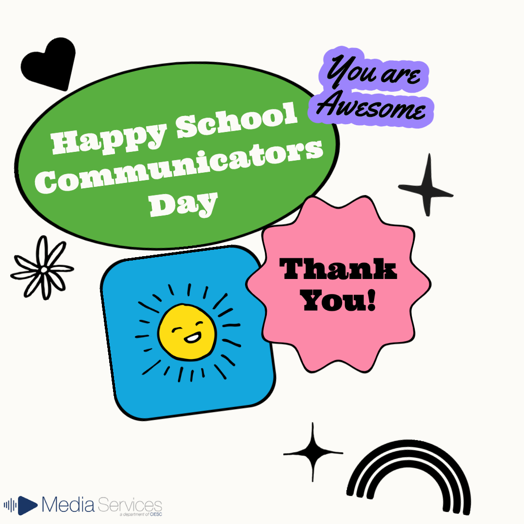 CIESCtweets's tweet photo. Today we celebrate School Communicators who work hard every day to make a difference in the lives of students, staff, and their community. #SchoolCommunicatorsDay #SchoolPR #CIESCserves https://t.co/rnXF40Erf3