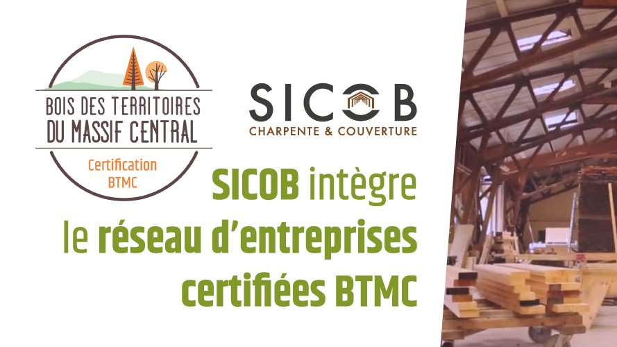 🤝#SICOB rejoint le réseau d'entreprises certifiées #BTMC !

L'entreprise spécialisée en #charpente et #OssatureBois se situe au cœur du #Ségala <a href="/dept_aveyron/">Département de l'Aveyron</a>.

🔎Pour en savoir plus sur l'entreprise, rendez-vous sur  boisterritoiresmassifcentral.org/2022/05/12/sic…