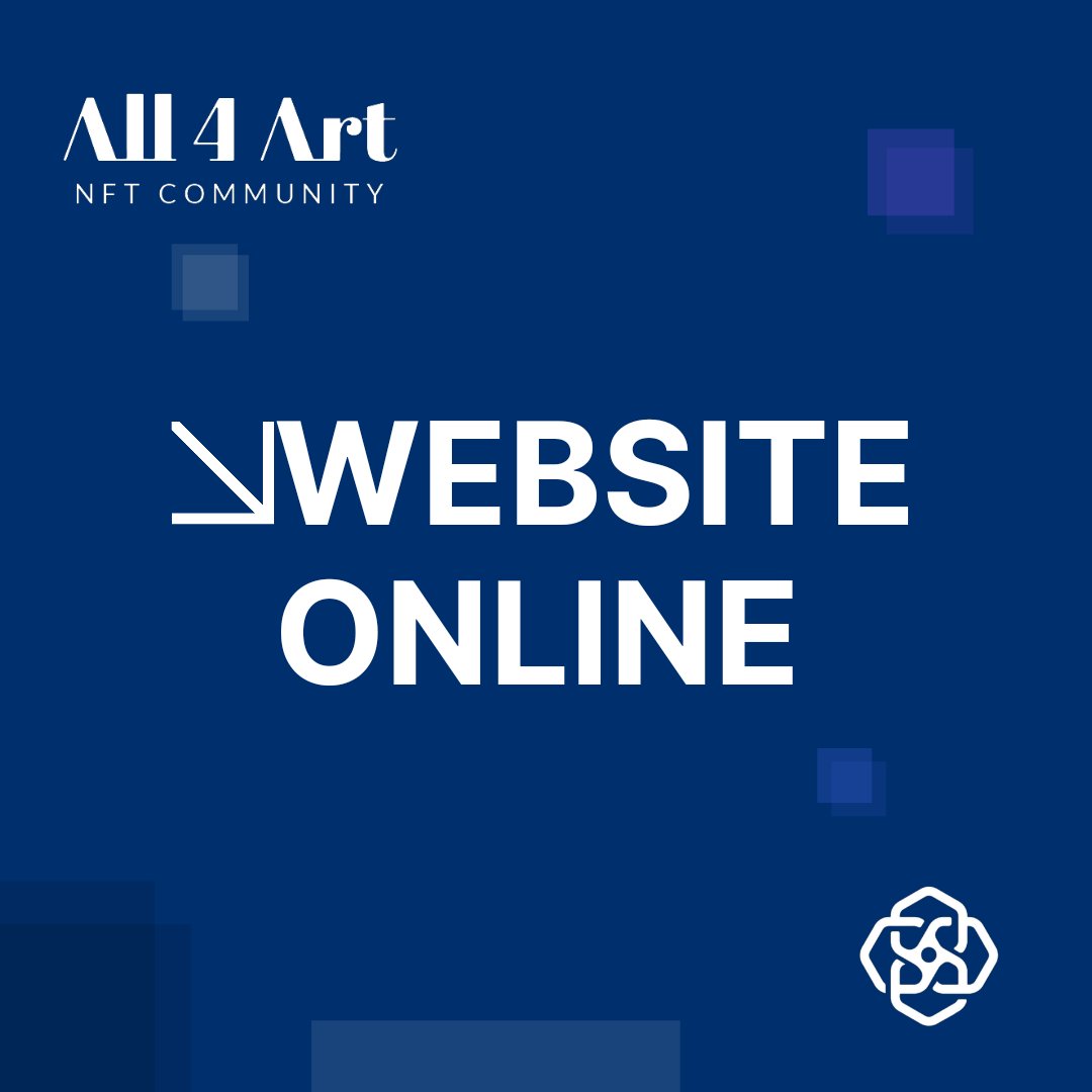 All4ArtNFT's tweet photo. WEBSITE ONLINE!!
#all4art #NFT #NFTProject https://t.co/SH7RnrIljl