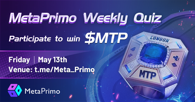 Meta_Primo's tweet photo. 🥳#MetaPrimo Weekly #GamerParty 1️⃣0️⃣

🗓 May 13th, 2022

✅Follow 
@Meta_Primo

✅Join https://t.co/zdhNx5clZg
✅Comment your questions &amp; tag 3 friends

🥳W'll select and answer 10 Qs in the comments

🎁$5 in $MTP for each picked Q
#Giveaways #P2E https://t.co/oGdaakVVHU