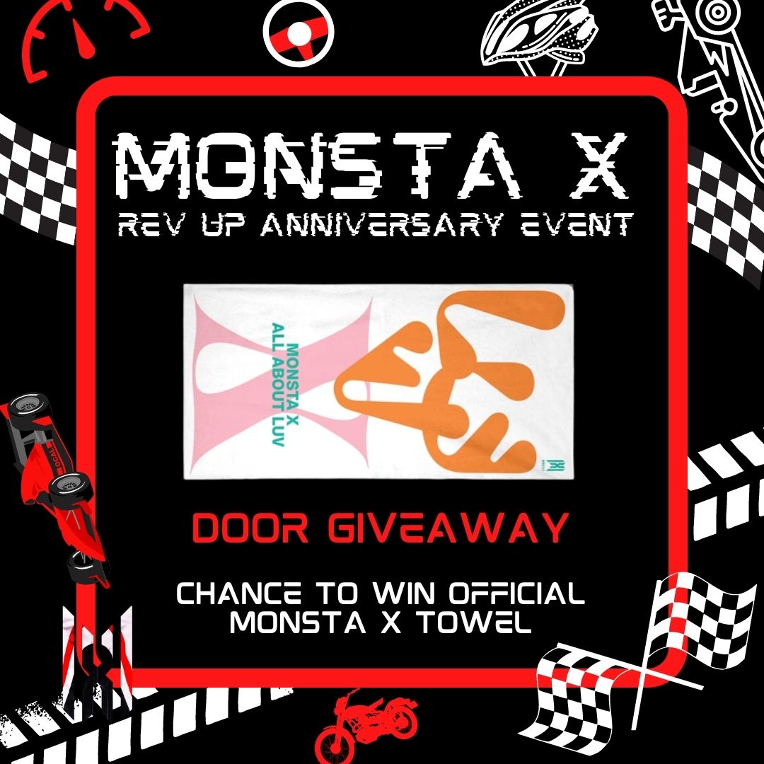 binusoaps's tweet photo. We will also be doing a door giveaway prize of this Monsta X Towel. You must attend to get a raffle ticket to win this official towel. https://t.co/Iia0AXLRCS