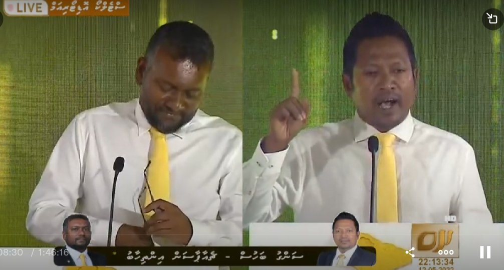 abulho1981's tweet photo. 17 aharu MDP Veehaalehga vefa Siyaasy Emme Magaameh Negyma Ekan Maa Bodukollaigen ulhen Ladhugannanjeheyne. Siyaasy 1000 Magaam Negun vx @Imthiyazfahmy ah Haggu.🇲🇻☝️🇲🇻

#InthiAaiEku 
#CandidateNo1 https://t.co/y9dnVCOrpo