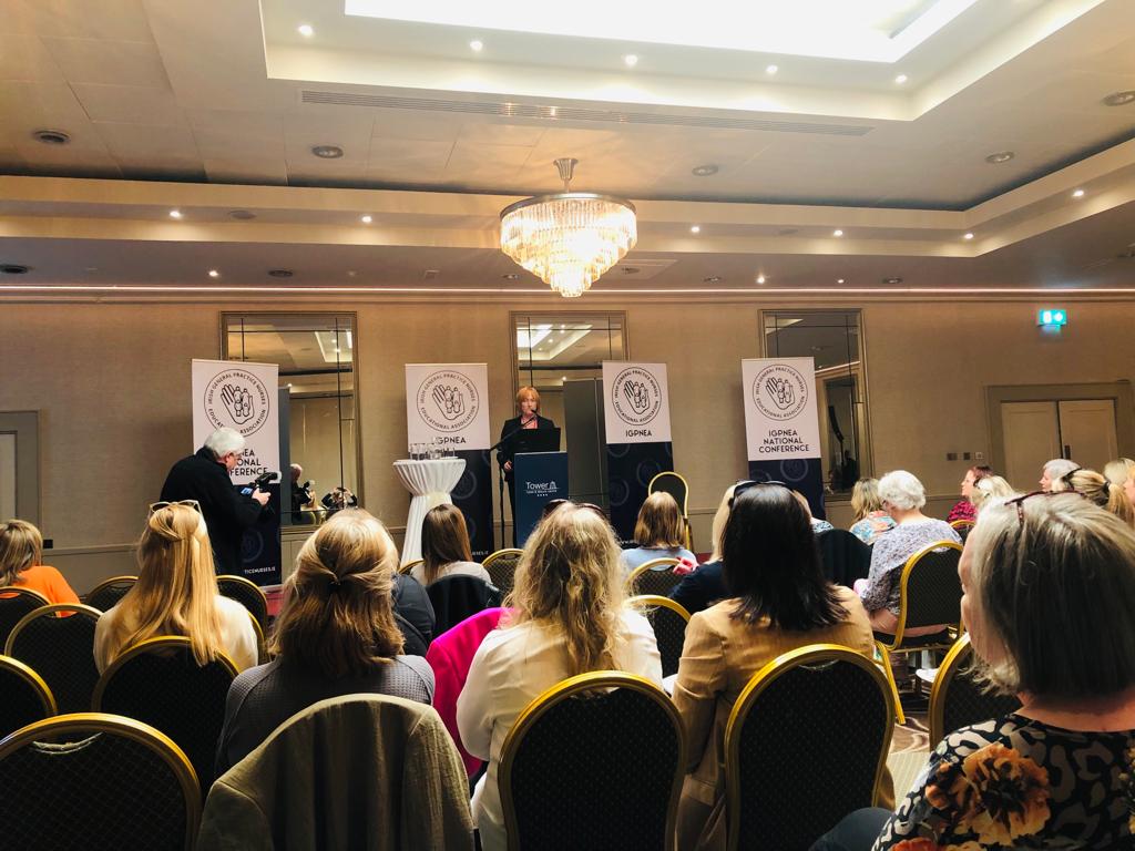 Our #NationalChairperson, Mary Jordan, giving the opening address of our <a href="/PracticeNurses/">IGPNEA</a> Conference - Forward Together!

Mary highlighted the vital role that GPNs play in the Irish #healthcare system, with over 7.5 million #patient consultations carried out each year!