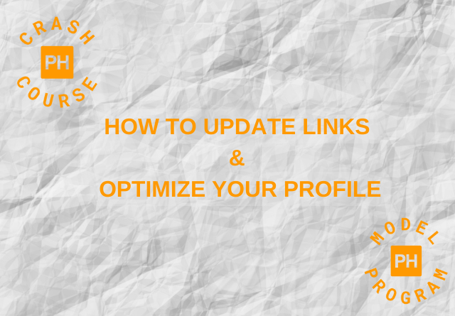 Calling all Models! It's time for a profile spring cleaning!   Think of your profile as a one-stop-shop
