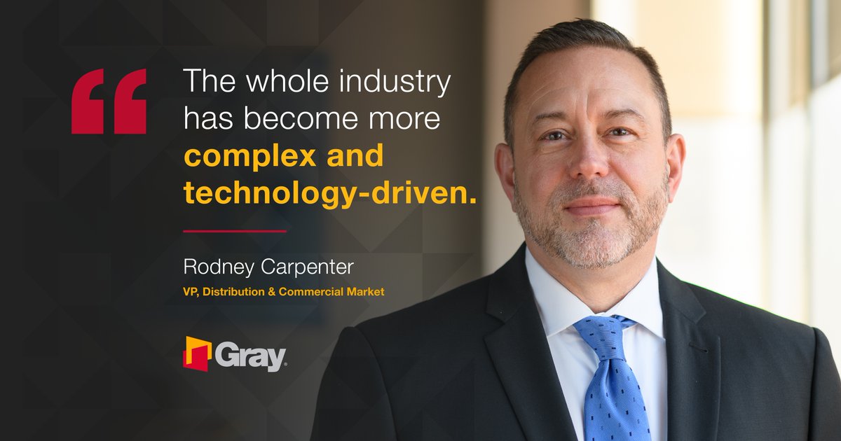 lifeatgray's tweet photo. Today's climate is challenging and ever-changing–especially in the #Distribution market. 

Rodney Carpenter, Gray’s VP of Distribution &amp; Commercial, shares insight on how to navigate uncharted waters: https://t.co/Ara7W5sGNe. #mfg #commercial https://t.co/sfkijecCIw