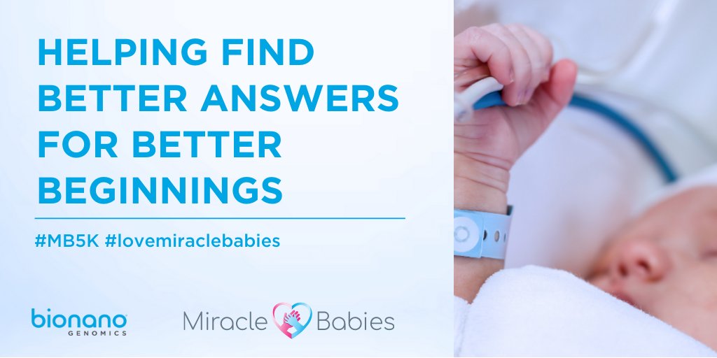 bionano's tweet photo. #Bionano is enabling better answers in genetic disorders by providing better tools that make identification and analysis of genetic disorders by scientist and doctors easier and more effective. We support #MiracleBabies! Donate today and learn more: https://t.co/Pf0PIw9JUT #MB5K https://t.co/jvIHQZVWhI