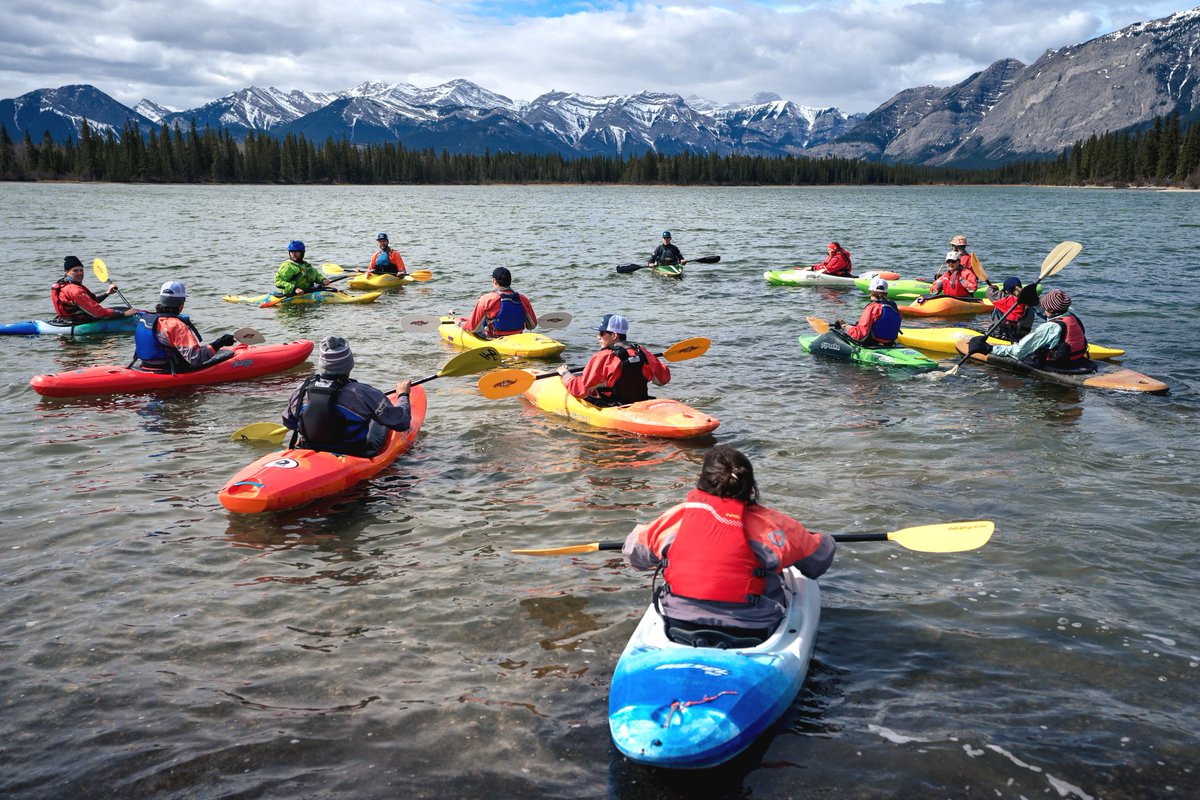 We're 'splashing out' and bringing kayaking to Spirit North! Spirit North Community Leaders from across Alberta and Saskatchewan 'made waves' as they gathered to attain their flat-water kayaking certification this week. #leadership #unstoppable