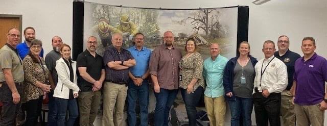 AR_Emergencies's tweet photo. ADEM was honored to host the Interstate Emergency Response Support Plan partners.  The group discussed Hurricane Readiness, EOC support, Generator Contracts, Sheltering &amp; topics related to emergency management. 
Attendees included: 
@GOHSEP 
@okem 
@TDEM @NMDHSEM 
@FEMARegion6 https://t.co/At6pKgq8Tv