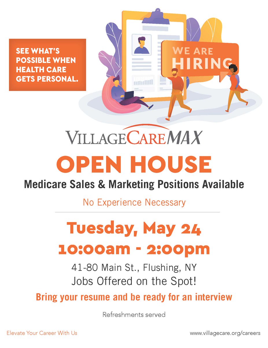We're Hiring! #villagecaremax #medicaresales #medicare #sales #careers #jobsearch