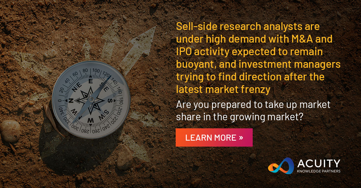 AcuityAnalytic's tweet photo. We support equity research teams to find new investment opportunities, and staying abreast of industry, regulatory and technology trends.
https://t.co/fTtin5yPMX
.
.
.
#equityresearch #alternatedata #esg #beat #assetmanagement #hedgefunds #acuitykowledgepartners https://t.co/5wx7QVSnXE
