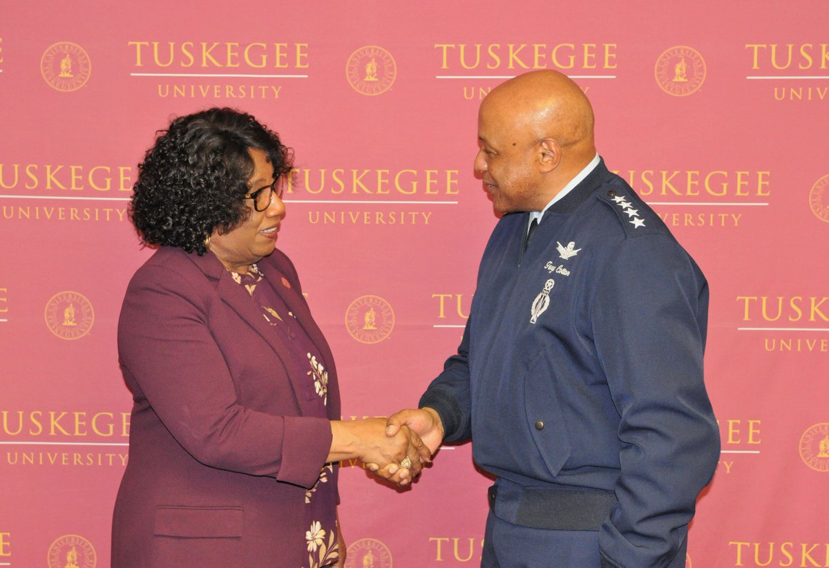 When the @usairforce makes moves. 🤗 @TuskegeeUniv established Project Tuskegee which partners with AFROTC to provide opportunities as an Air Force Global Strike Command “Striker.”