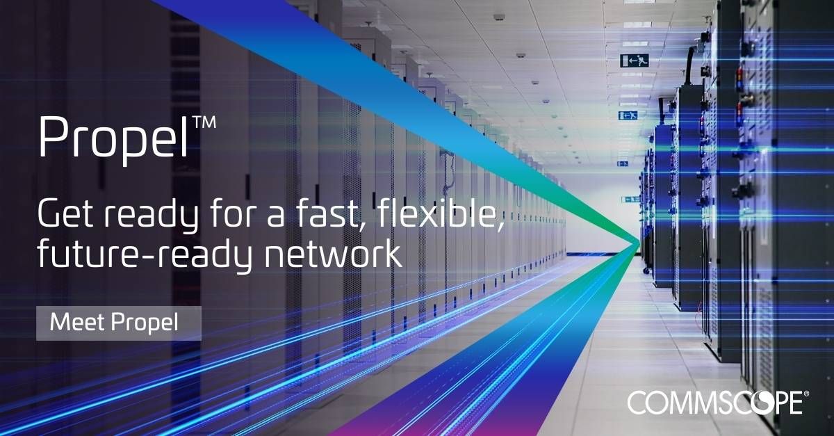 CommScope's tweet image. CommScope’s #Propel modular fiber platform features high-density fiber panels that flex to meet your needs. More functionality, faster speeds and the ability to seamlessly evolve as your needs grow. Learn more. bit.ly/3yqVAdr

#MeetPropel #16fiber #MPO16 #datacenter
