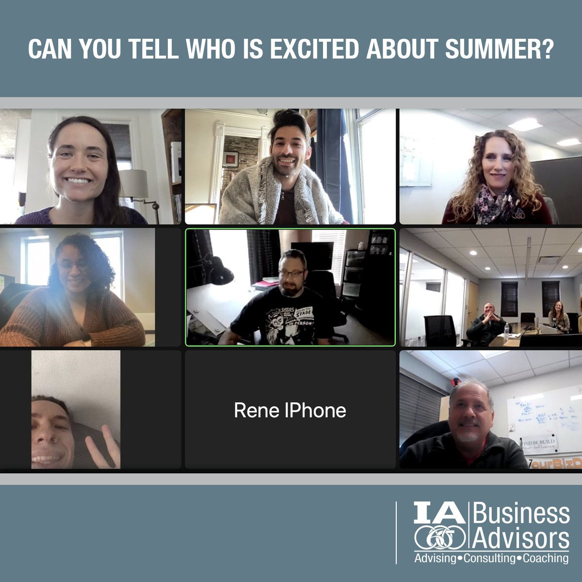 IA_Biz_Advisors's tweet photo. Or maybe we’re just excited to be part of a growing team!
 #IABusinessAdvisors #TeamIA #IAStrong
#Loveyourself #TeamWork #SelfCare #TeamsSparkJoy https://t.co/TnTSPHoJU3