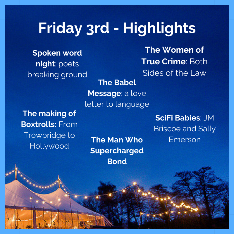 wildwordsfest's tweet photo. This is what you could be enjoying, exactly three weeks today!

@KeithKahnHarris unlocks a surprising message😮

@rpgeeksdnd serve up comedy and science 😄

@PaulKennyinfo tells about The Man Who Supercharged Bond 🍸

And much much more! 

https://t.co/HSt83sM31N https://t.co/RAGrwLgjQd