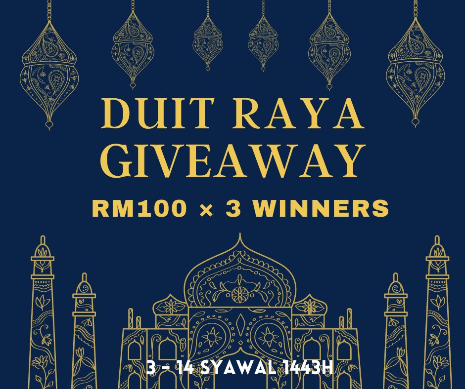 KelanaPerfume's tweet photo. [DUIT RAYA GIVEAWAY]

Salam Eidulfitri 1443H 🕌🌙

Let's join our EXCLUSIVE DUIT RAYA GIVEAWAY on Instagram : ⬇️

https://t.co/YtgIFq7Efk

RM100 × 3 winners
De'Xandra Travel Spray × 6 winners

Contest ended on Sunday, 15th May 2022 at 11:59 PM. 🤗

#giveaway #dexandra #duitraya https://t.co/jEamINpnjY