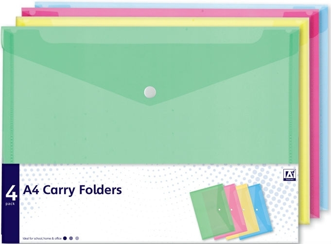 Printable Heaven on Twitter: "'A4 COLOURED PLASTIC FOLDERS - 4 PACK ...