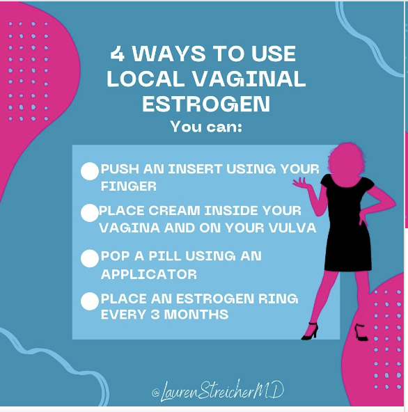 DrStreicher's tweet photo. #Estrogen cream works well, but can be messy. There are other options! Each has pros and cons. The choice comes down to which tissues need the most help, personal preference, and sadly, insurance coverage.
#Estrace #Premarin #Vagifem #Uvafem #Imvexxy #Estring https://t.co/rRSurjQ6VE