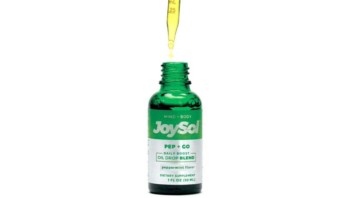 JoySolCBD's tweet photo. Pep + Go Daily Boost Oil Drop Blend is Step 2 in our 3-part #CBD Daily Care System. Intended for use midday, it's purposefully formulated to help you be #morealert, #morefocused, more #topofyourgame throughout the day. Who's gonna say no to that? Are we right? https://t.co/oxmh2SI3uJ