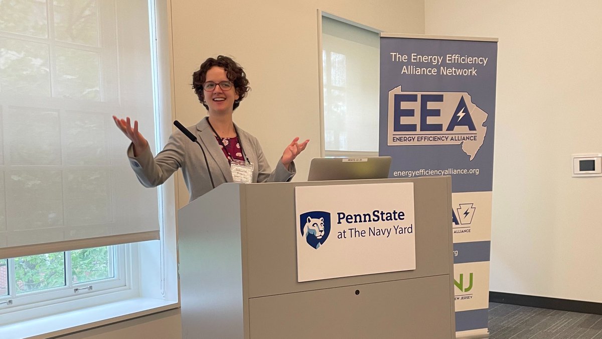 AnnDylPolicyGp's tweet photo. 📸Sabine Rogers, Mgr of Gov't & Regulatory Affairs, along with AnnDyl President/CEO, Kara Saul Rinaldi, presented on federal & state policy in Philadelphia this week at the Forging the Future for Energy Efficiency Conference. #FF4EE https://t.co/PhFTnJxWnG