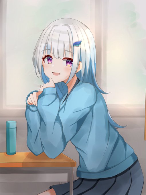 #ヘル絵スタ
 隣の席の子 