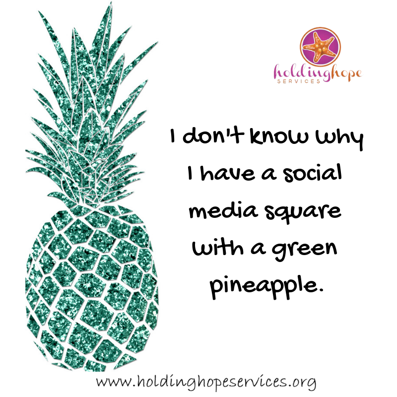 Hey it is Friday.  Here's a pineapple.  You know what is a good investment?  A pineapple corer that makes those pineapples rings.  I don't even really like pineapples and I love those things.
#drjuliefanning #holdinghopeservices #liveyourbestlife
