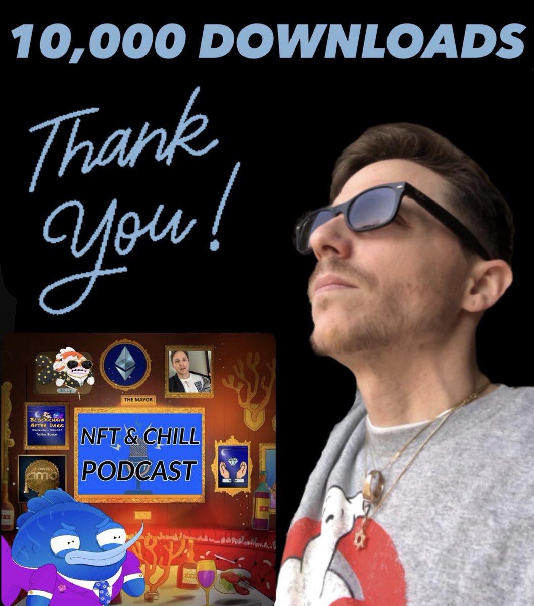 The @NFTChillPodcast hit 10k #podcast downloads in only 5 months🎉 

As a first time podcaster This is surreal &amp; not possible without the support every listener, I’m so grateful for everyone supporting the show🙏🏻

My first thread👇

#NFTCommmunity #PodcastRecommendations #Web3