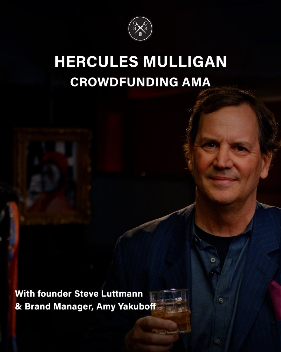If you are a fan of <a href="/HMulliganCo/">Hercules Mulligan Company</a>, join us for an “Ask Me Anything” with the founder of Hercules Mulligan, Steve Luttmann &amp; Brand Manager, Amy Yakuboff on June 1 @ 8:30 PM (ET). 

So, bring your Qs and we'll provide the As.
Join us 👉 to.flaviar.com/3w9dpfo
