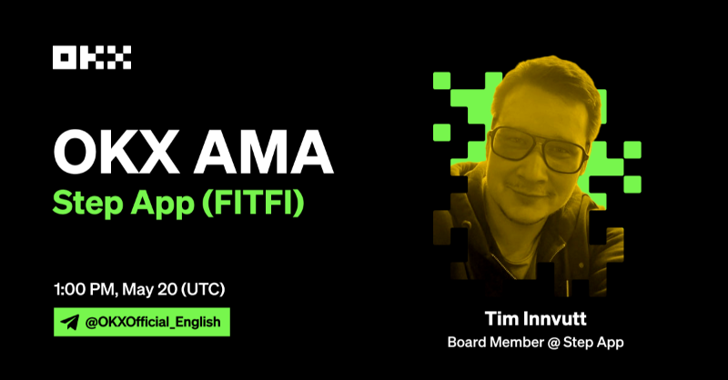 okx's tweet photo. 📣 Join the OKX x Step App ($FITFI) AMA Campaign 🔄

5️⃣0️⃣ @OKX users will win up to 500 $USDT

✅ RT &amp; @ 2friends
✅ Follow @okx &amp; @StepApp_ 
✅ Join #AMA with Tim Innvutt, Board member @StepApp_

Fill ⤵️
