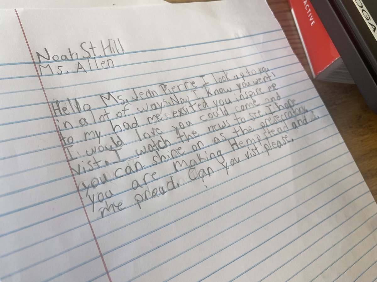 At the Hempstead school @KJP46 attended, students are writing letters praising her and asking a small favor: that she come back and visit. Here are some of the letters.