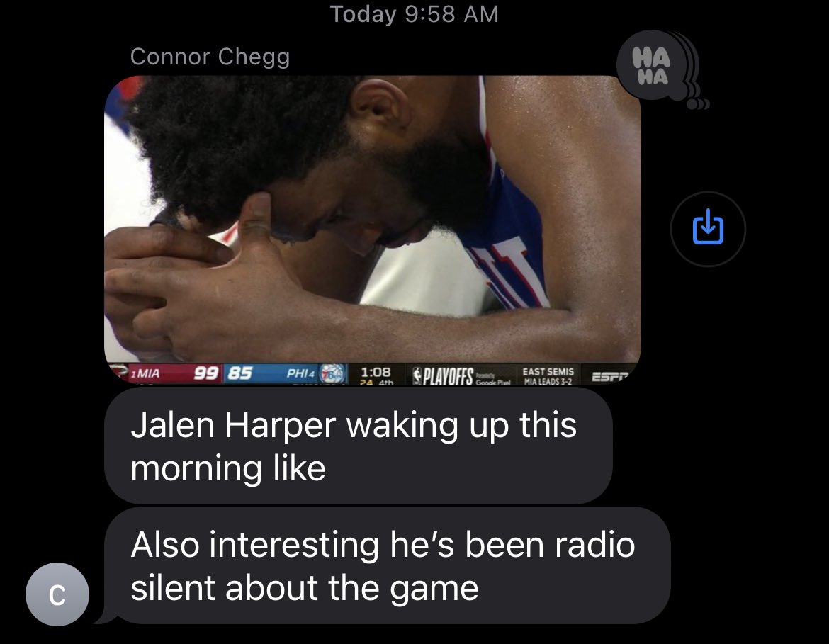 JalenHarper10's tweet photo. the thing is, he’s right. @connorcheg   #KillDoc #DannyGreensKnee https://t.co/vUym9p3Gd6